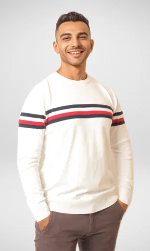 TH Pullover For Men 2023 - White