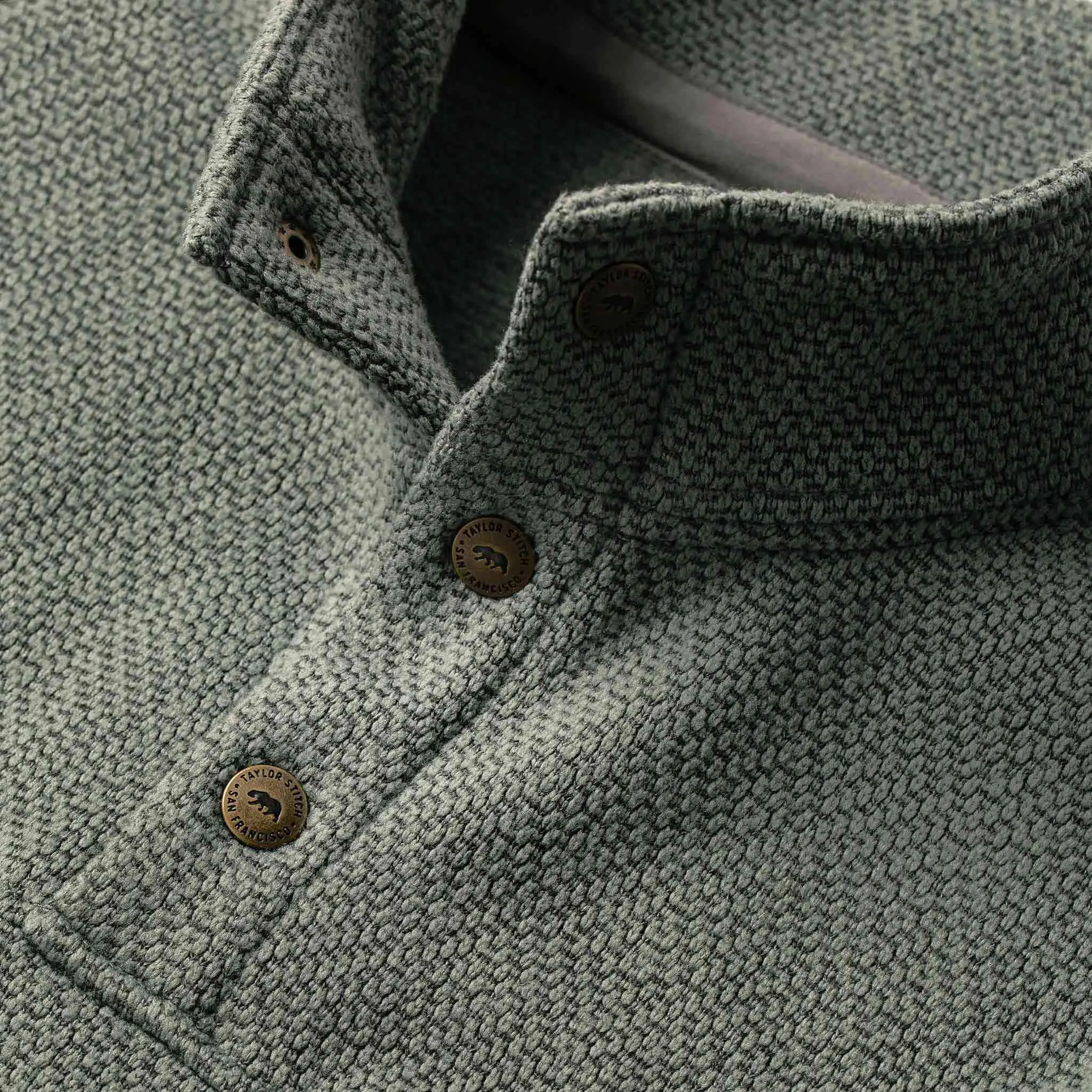 The Pack Pullover in Slate Grid Fleece