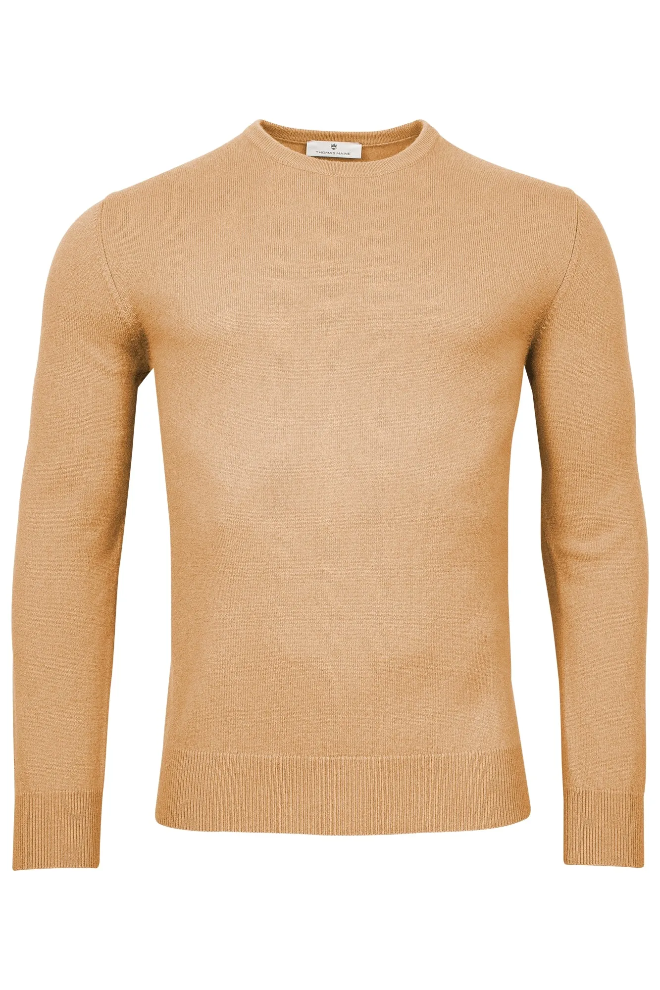 Thomas Maine 100% Cashmere Pullover - Beige