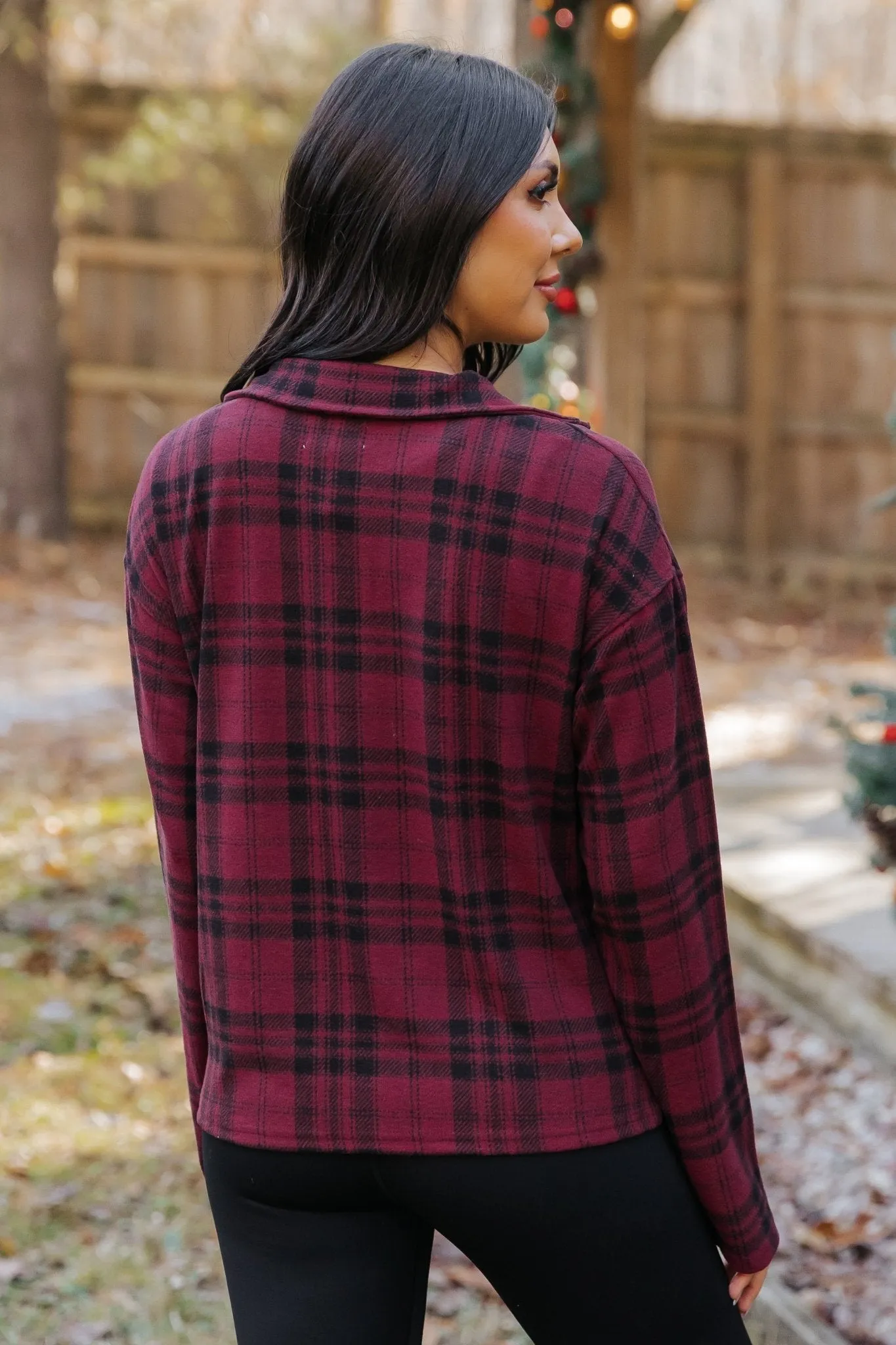 Thread and Supply Amani Plaid Zip Pullover