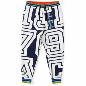 THS 1976 CA Monogram in Midnight Navy Eco-Poly Unisex Joggers