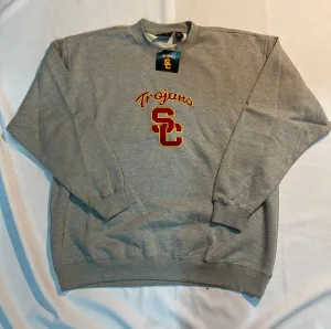 USC Trojans Team Trojan Men Pullover Sweater - Grey