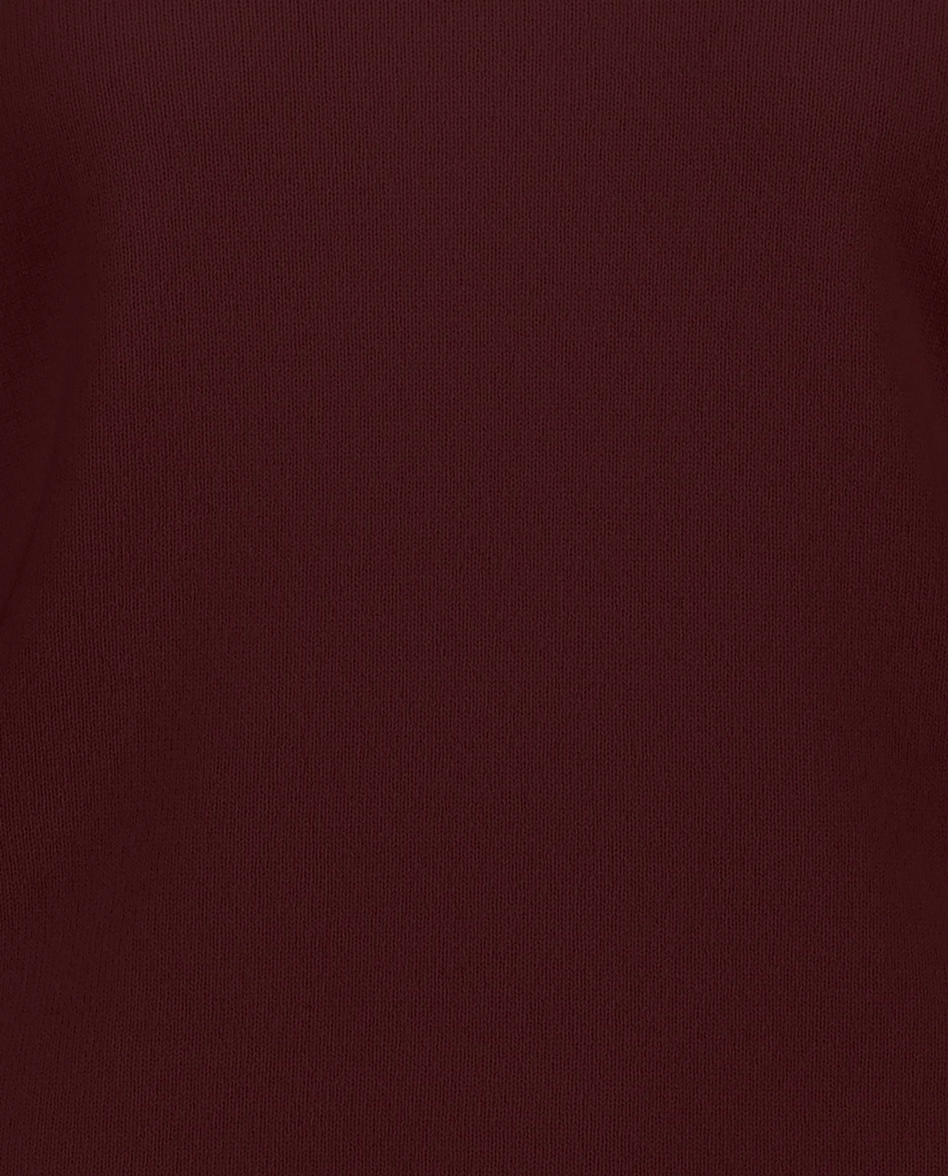 V-Pullover aus Cashmere in Rot