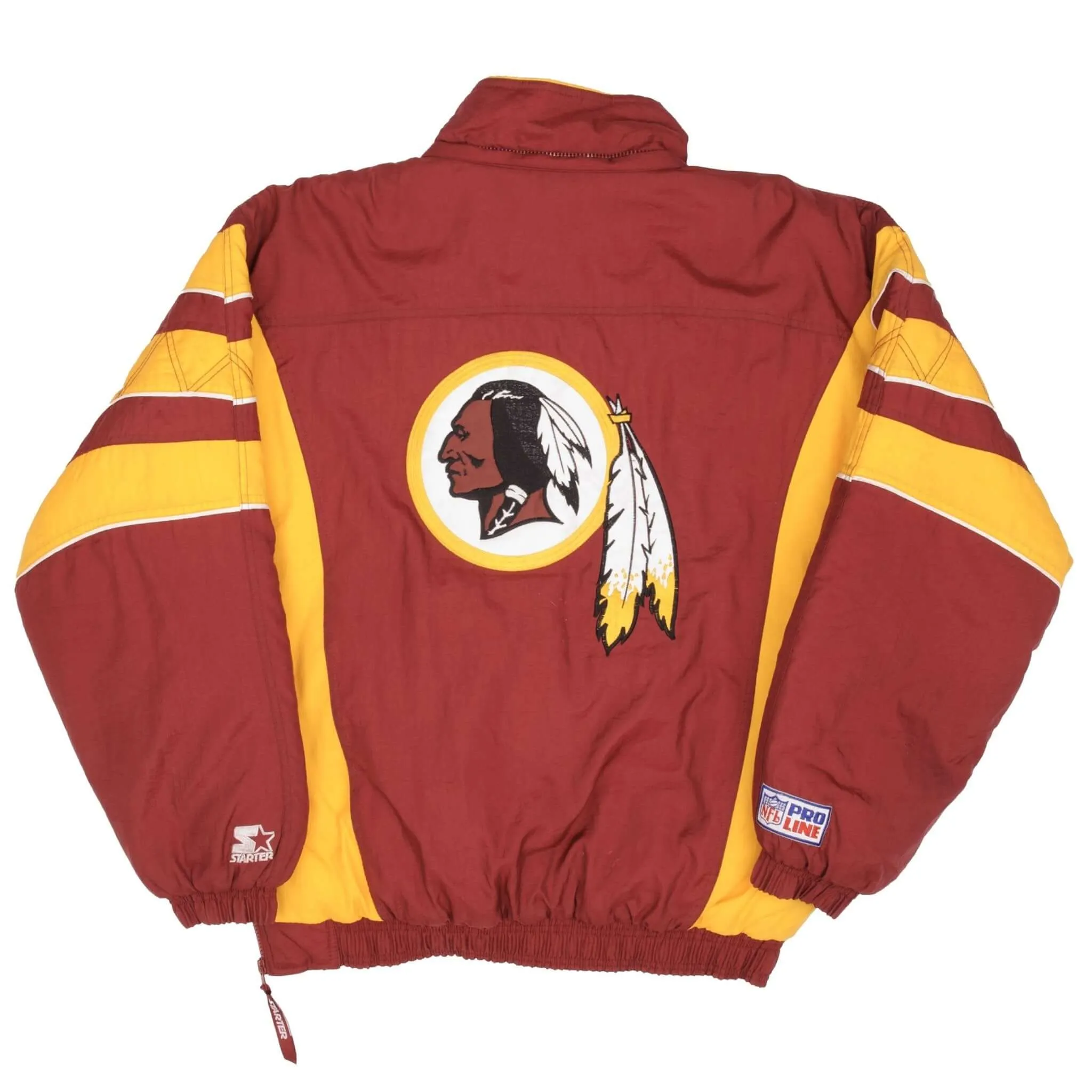 VINTAGE NFL WASHINGTON REDSKINS STARTER PROLINE PULLOVER JACKET 1990S SIZE XL