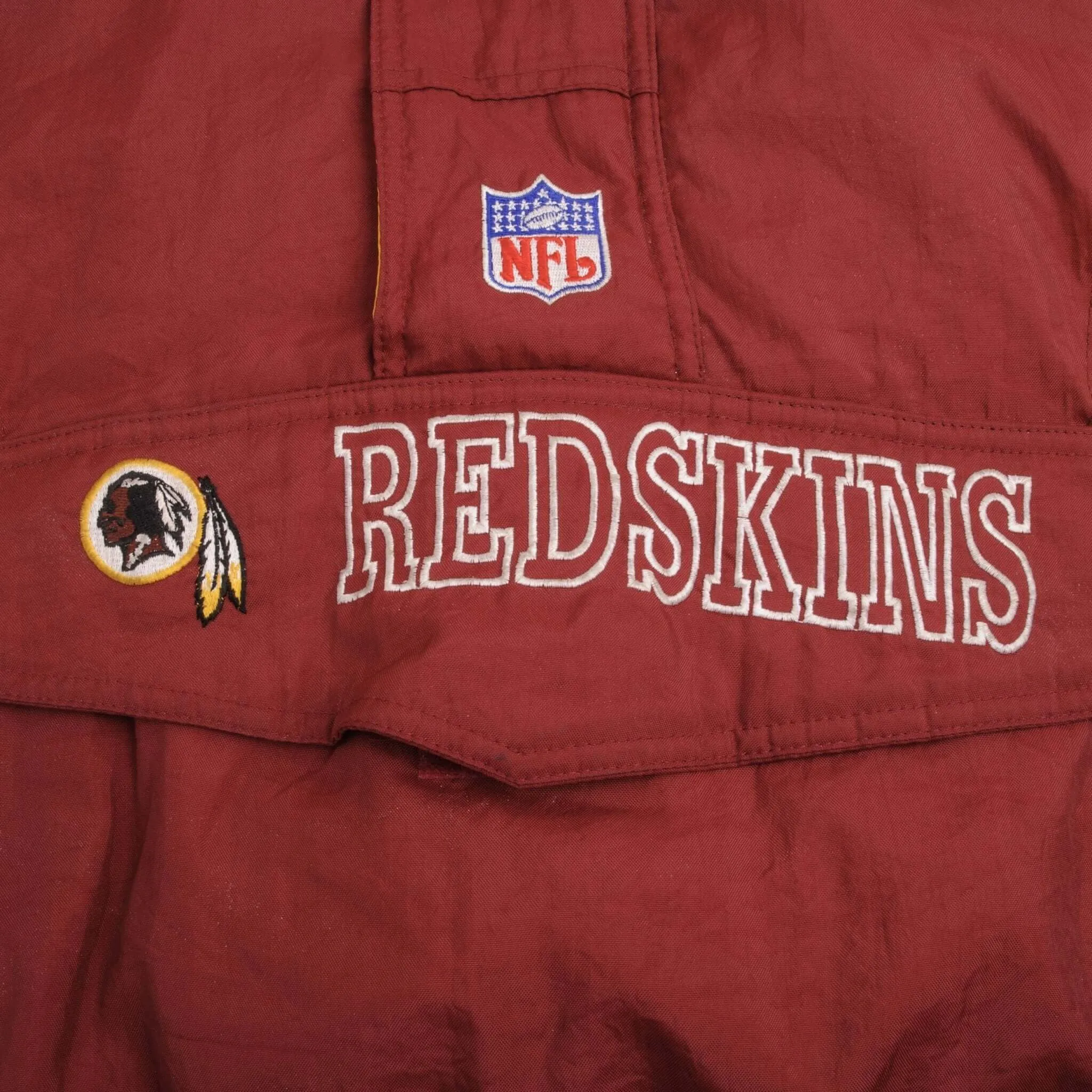 VINTAGE NFL WASHINGTON REDSKINS STARTER PROLINE PULLOVER JACKET 1990S SIZE XL