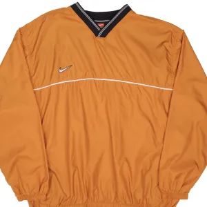 VINTAGE NIKE WINDBREAKER PULLOVER ORANGE JACKET 1990S SIZE XL