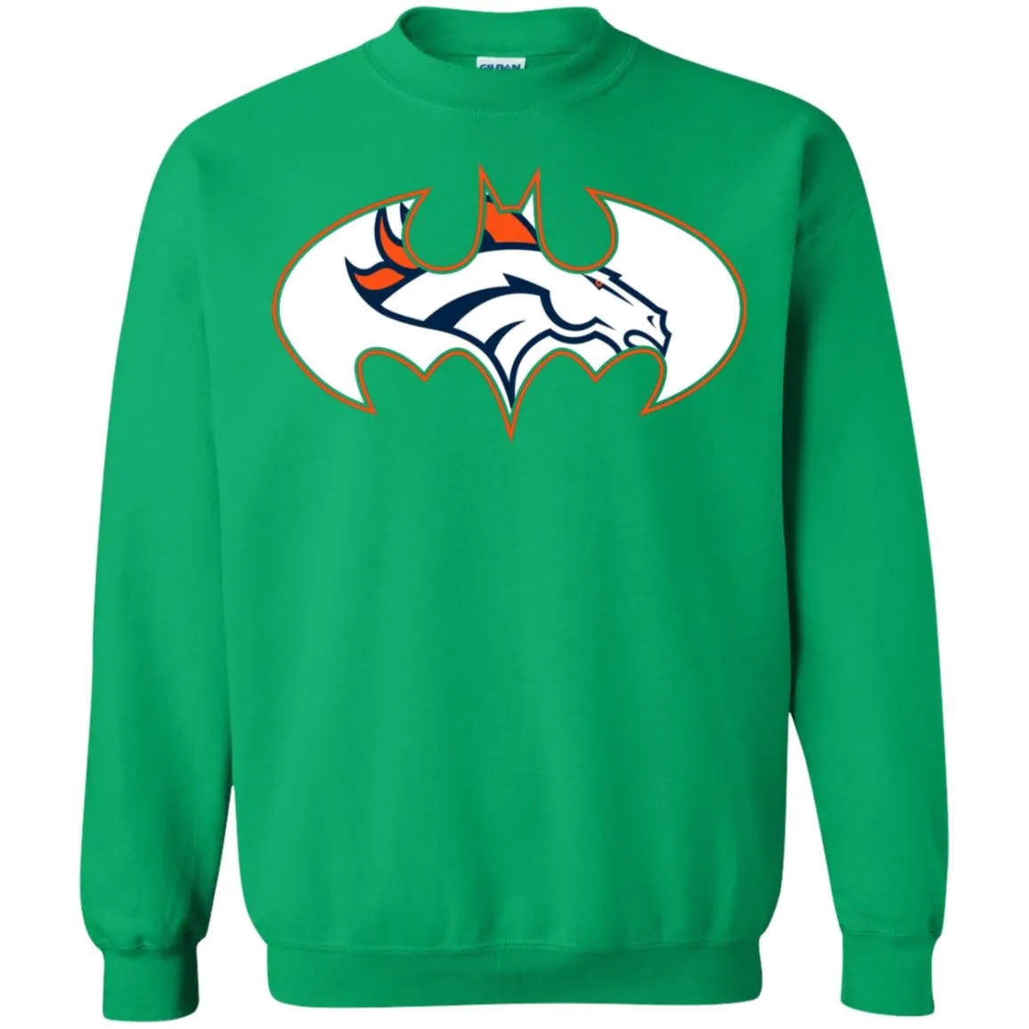 We Are The Denver Broncos Batman Nfl Mashup Crewneck Pullover Sweatshirt