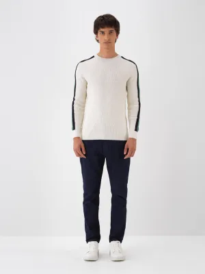 Xint Wool Pattern Off White Sweater